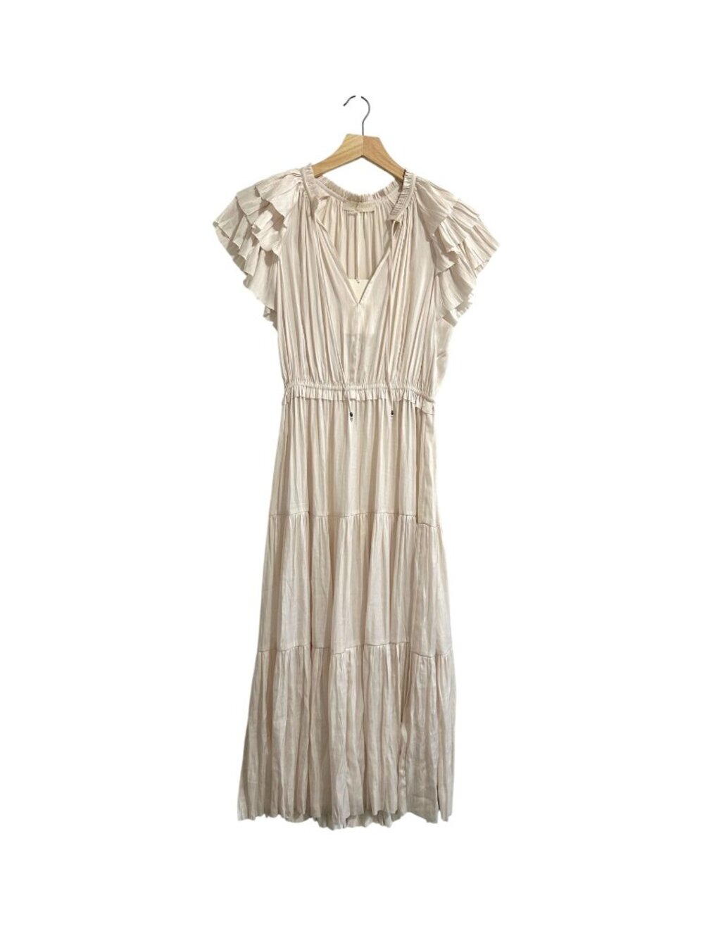 Ulla Johnson Blaire Midi Dress, Blanc , Cream,  Size 8,  NWT
